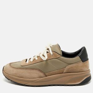 Common Projects Track Classic Size 43 Grey Mesh And Suede Lace Up Sneakers
